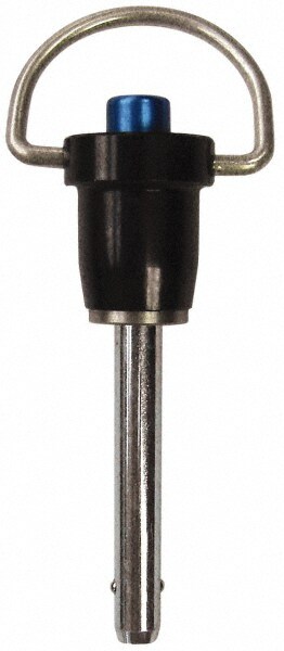Quick-Release Pin: Ring Handle, 3/16" Pin Dia, 1/2" Usable Length