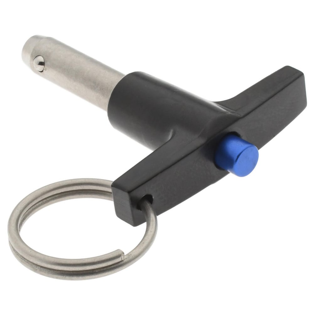 Quick-Release Pin: T-Handle, 5/16" Pin Dia, 3/4" Usable Length
