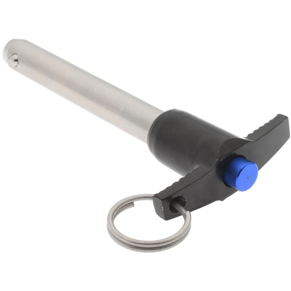 Quick-Release Pin: T-Handle, 1/2" Pin Dia, 3" Usable Length