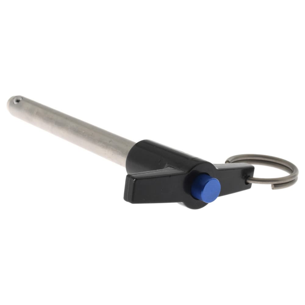 Quick-Release Pin: T-Handle, 3/8" Pin Dia, 3" Usable Length