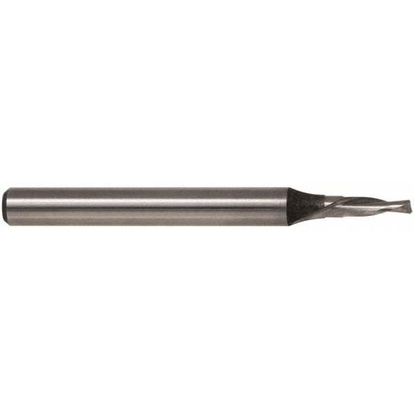 Spiral Router Bit: 0.3125" Dia, 0.75" LOC, 1/2" Shank Dia, Downcut