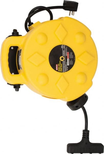 Bayco SL-8904 Cord & Cable Reel: 12 AWG, 50 Long, Outlet End 