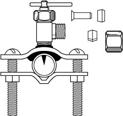 Air Vents; Air Vent Type: Self Piercing Humidifier Valve Kit ; Material: Brass