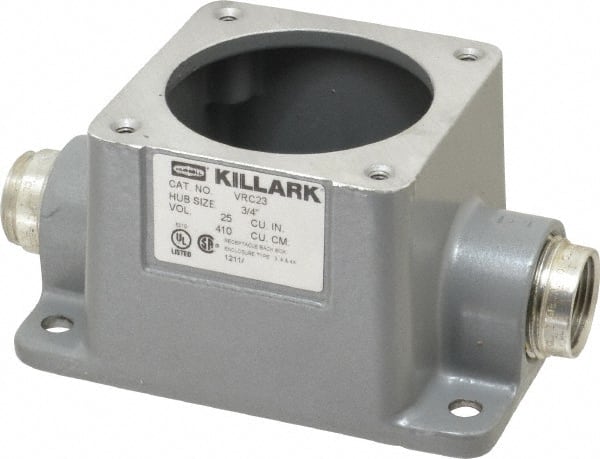 Hubbell Killark VRC23 30 Amp, 3/4 Inch Hub Size, Metallic Pin and Sleeve Back Box 
