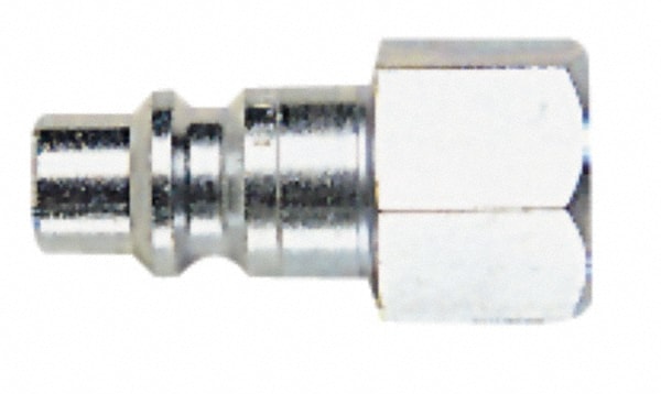 Pneumatic Hose Coupling: 1/4" Thread, 3/8" Body Dia, Industrial Interchange