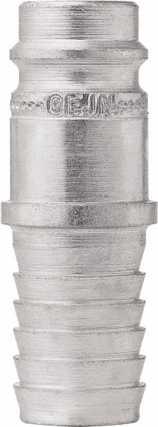 Pneumatic Hose Coupling: 1/2" Thread, 3/8" Body Dia, High Flow Interchange