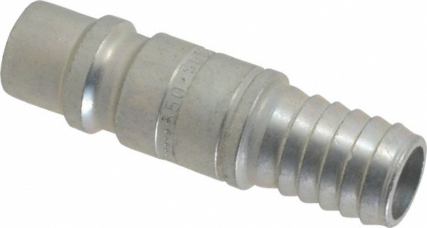 Pneumatic Hose Coupling: 1/2" Thread, 1/2" Body Dia, Industrial Interchange