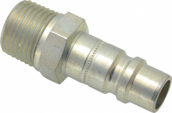 Pneumatic Hose Coupling: 1/2" Thread, 1/2" Body Dia, Industrial Interchange