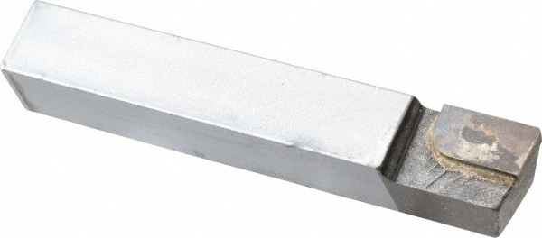 Single Point Tool Bit: 5/8'' Shank Width, 5/8'' Shank Height, C2 Solid Carbide Tipped, RH, AR, Square Shoulder Turning