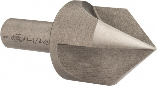 Keo 51258 1-1/4" Head Diam, 1/2" Shank Diam, 3 Flute 82° High Speed Steel Countersink Image