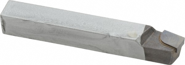 Single Point Tool Bit: 5/16'' Shank Width, 5/16'' Shank Height, C2 Solid Carbide Tipped, RH, BR, Lead Angle Turning