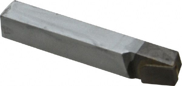 Single Point Tool Bit: 3/8'' Shank Width, 3/8'' Shank Height, C2 Solid Carbide Tipped, LH, BL, Lead Angle Turning