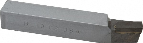 Single Point Tool Bit: 5/8'' Shank Width, 5/8'' Shank Height, C2 Solid Carbide Tipped, LH, BL, Lead Angle Turning