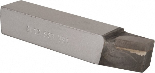 Single Point Tool Bit: 3/4'' Shank Width, 3/4'' Shank Height, C2 Solid Carbide Tipped, LH, BL, Lead Angle Turning