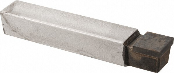 Single Point Tool Bit: 3/8'' Shank Width, 3/8'' Shank Height, C2 Solid Carbide Tipped, Neutral, C, Square Nose