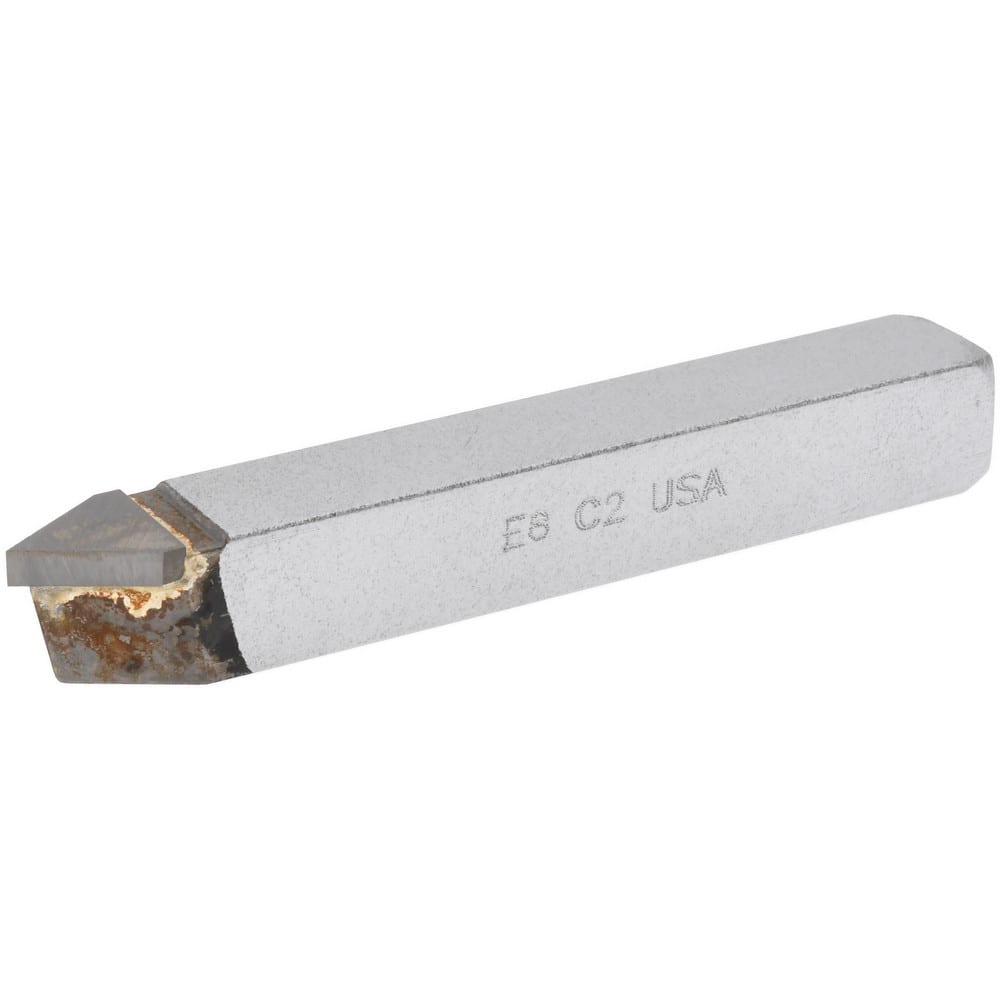 Made in USA Single-Point Tool Bit: E, Threading Tool, 1/2 x 1/2 Shank - 3-1/2 OAL | Part #620