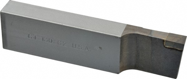 Made in USA 1507 Single Point Tool Bit: 5/8 Shank Width, 1-1/4 Shank Height, C2 Solid Carbide Tipped, RH, CTR, Cut-Off & Grooving Image