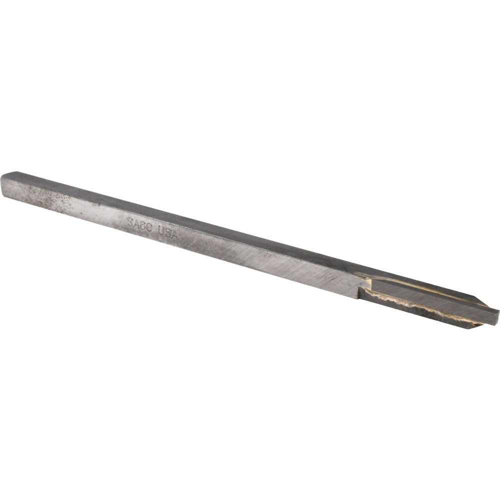 Single Point Tool Bit: 1/4'' Shank Width, 1/4'' Shank Height, C2 Solid Carbide Tipped, LH, SAC, Forming