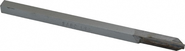 Single Point Tool Bit: 5/16'' Shank Width, 5/16'' Shank Height, C2 Solid Carbide Tipped, LH, SAC, Forming