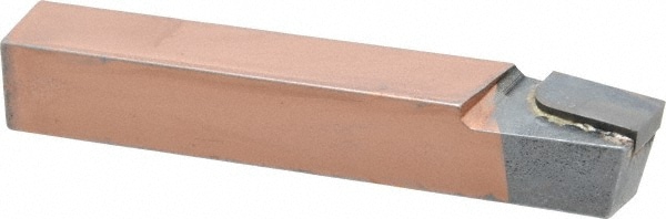 Single Point Tool Bit: 5/8'' Shank Width, 5/8'' Shank Height, C5 Solid Carbide Tipped, RH, BR, Lead Angle Turning