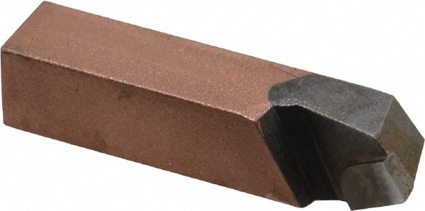 Single Point Tool Bit: 3/8'' Shank Width, 3/8'' Shank Height, C5 Solid Carbide Tipped, Neutral, TSC, Square Shank Boring