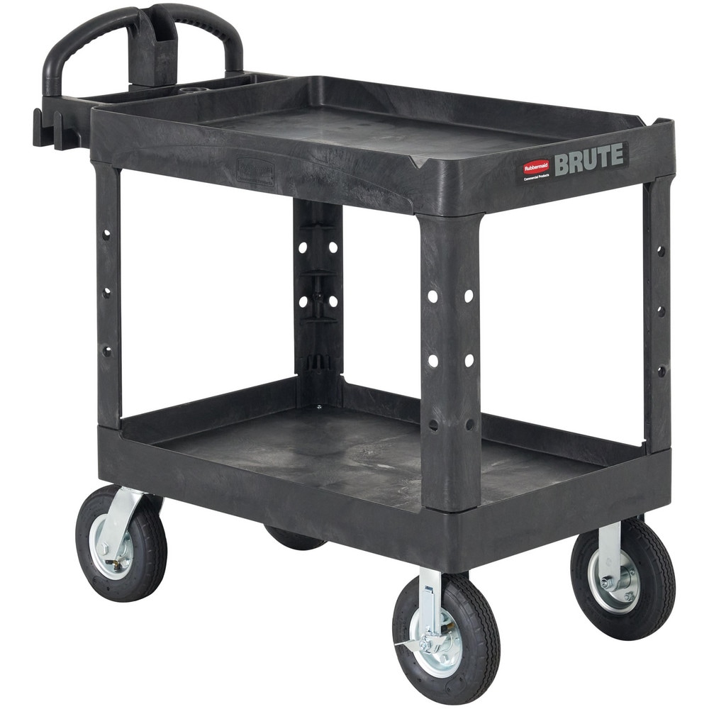 Rubbermaid - BRUTE Heavy Duty 2-Shelf Utility/Service Cart, Small 