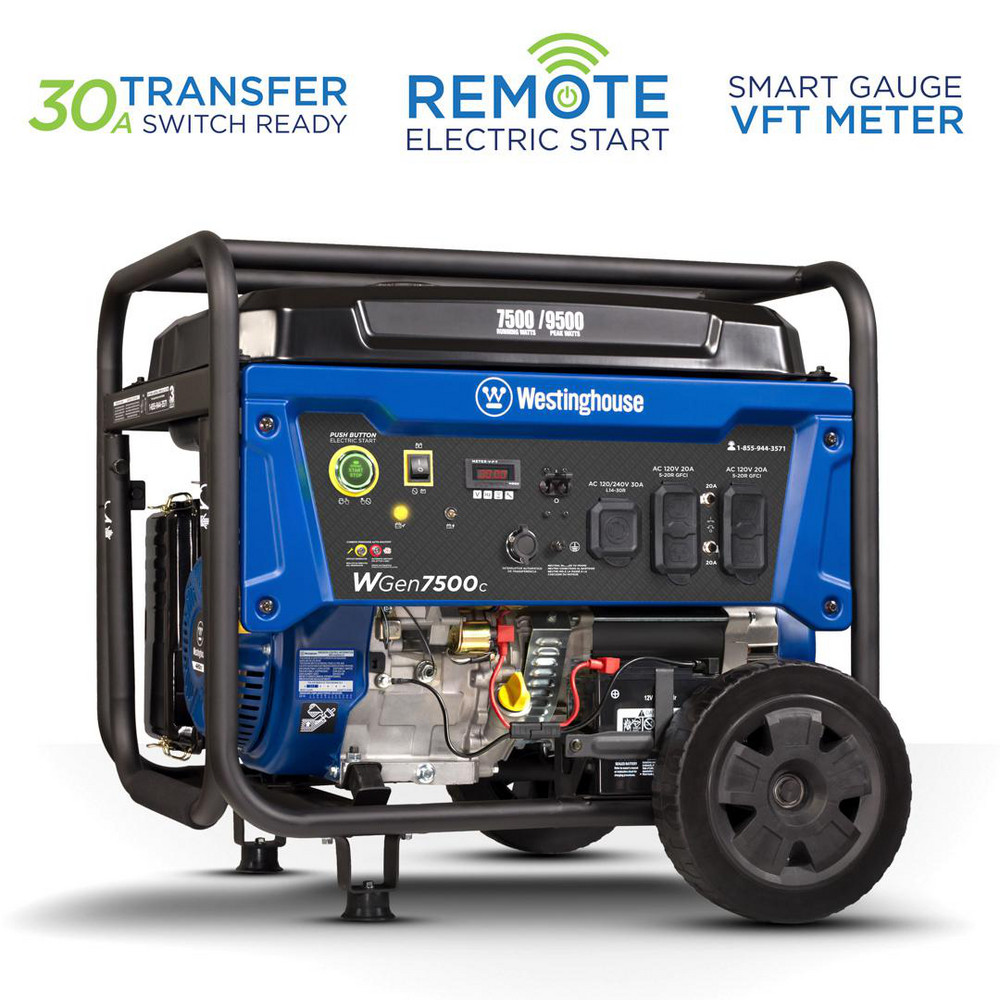 AI Power - Portable Power Generator: Gasoline, Manual | MSC Direct