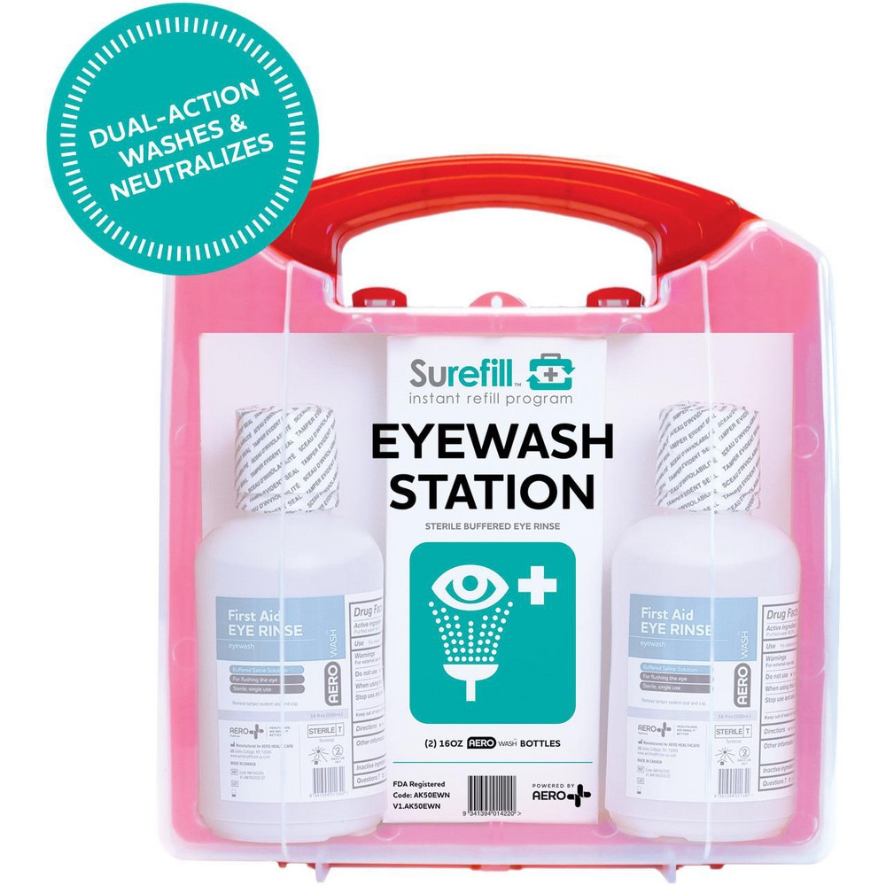 Surefill - Disposable Eye Wash Bottles & Stations; Type: Double Station ...