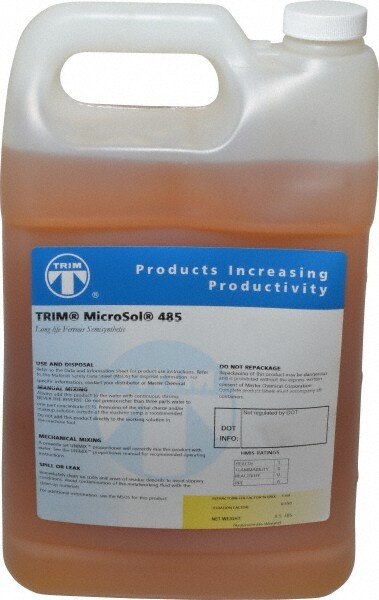 Master Fluid Solutions MS485-1G Cutting & Grinding Fluid: 1 gal Bottle Image