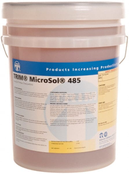 Master Fluid Solutions MS485-5G Cutting & Grinding Fluid: 5 gal Pail 