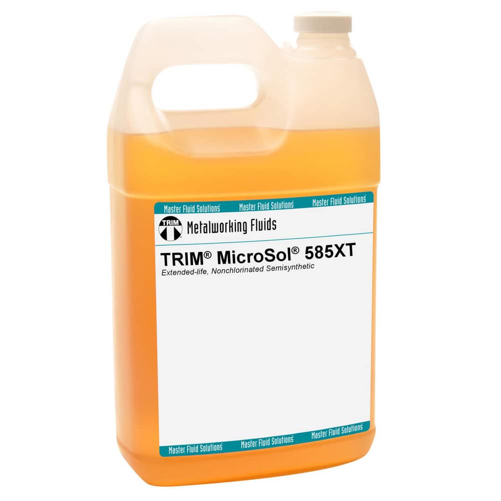 Master Fluid Solutions Trim MicroSol 585XT 1 Gal Bottle Cutting & Grinding Fluid - Semisynthetic, for Use on Copper, Iron, Steel, Titanium