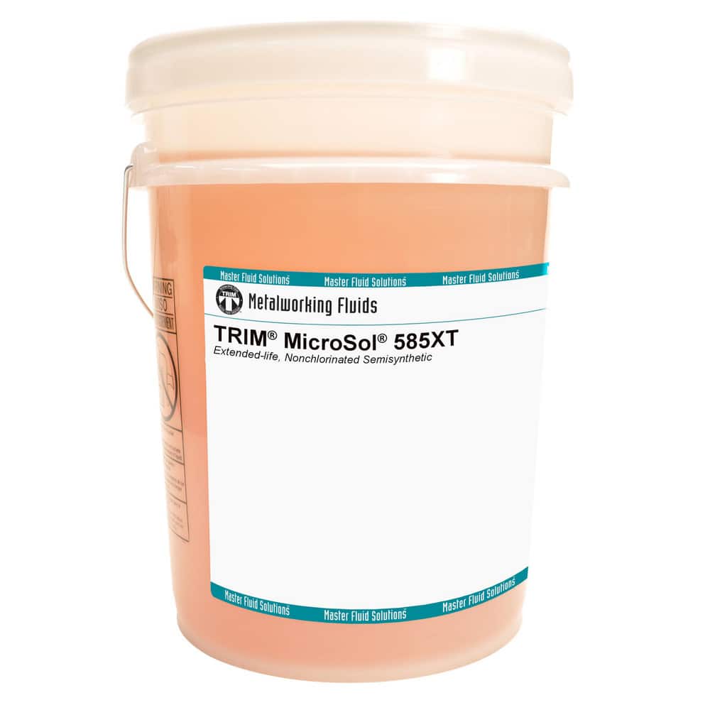 Trim Cutting & Grinding Fluids MS585XT/5 MicroSol 585XT Nonchlorinated Semisynthetic Microemulsion Coolant, Extended Life , 5 Gal Pail