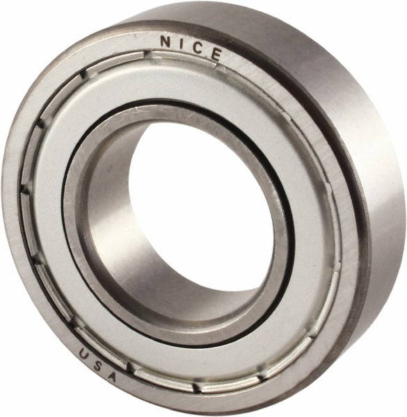 Deep Groove Ball Bearing: 1" Bore Dia, Double Shield