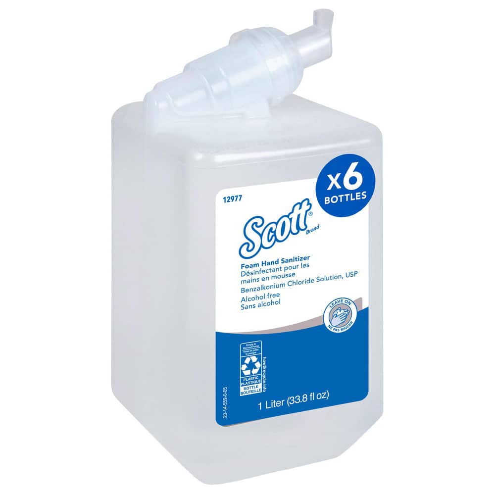 Hand Sanitizer: Foam, 1,000 ml Dispenser Refill, Alcohol Free