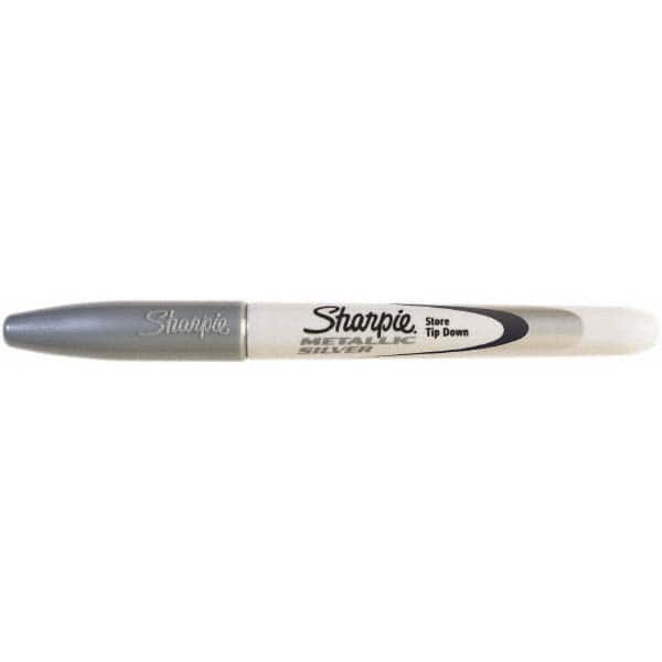 Sharpie - Permanent Marker: Metallic Silver, AP Non-Toxic, Fine Point -  72811318 - MSC Industrial Supply