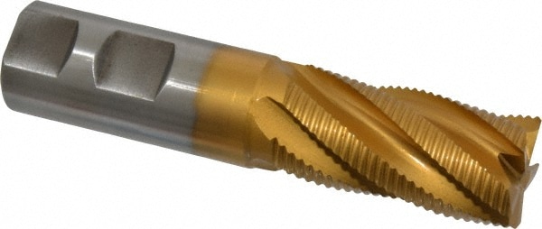 Hertel 72846504 Square End Mill: 1 Dia, 2 LOC, 1 Shank Dia, 4-1/2 OAL, 5 Flutes, Cobalt Image