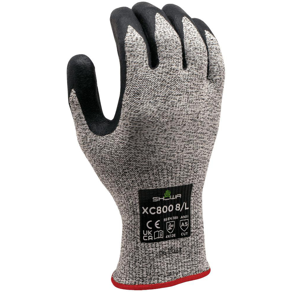 SHOWA CutResistant Gloves SHOWA® XC800, Size Large, ANSI Cut A5