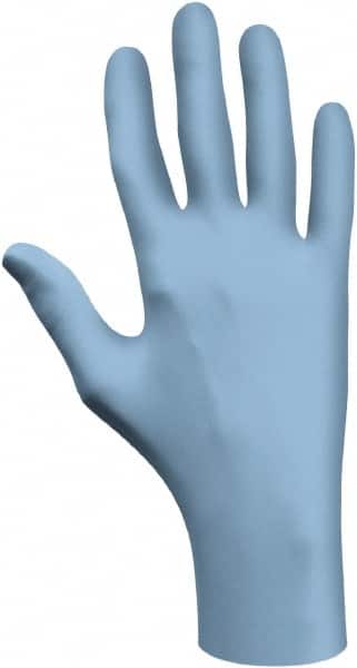 Showa 6005PFL Disposable Gloves: Size Large, 4 mil, Nitrile 