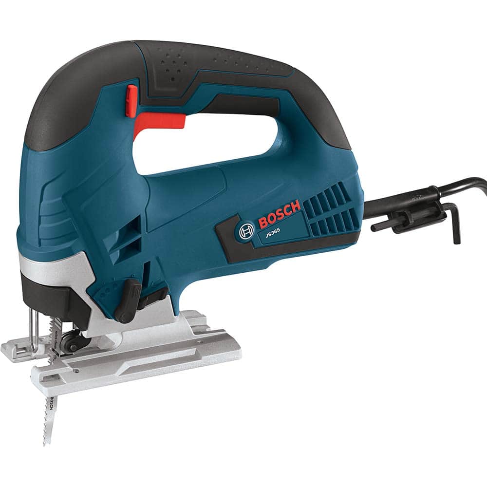 Bosch Electric Jigsaws; Strokes per Minute: 500-3100; Stroke Length  (Inch): 1; Stroke Length: in; Maximum Cutting Angle: 45.0 °; Amperage:  6.50 A; 6.50; Stroke Type: Orbital; Handle Type: Top Handle;