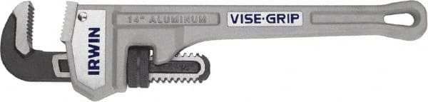 Irwin 2074114 Straight Pipe Wrench: 14" OAL, Aluminum 