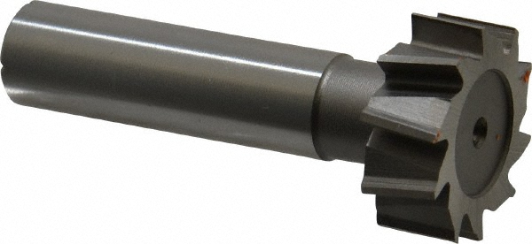 Made in USA STKY775 Woodruff Keyseat Cutter: 1" Cut Dia, 0.375" Cut Width, 1/2" Shank Dia, Staggered Tooth Image