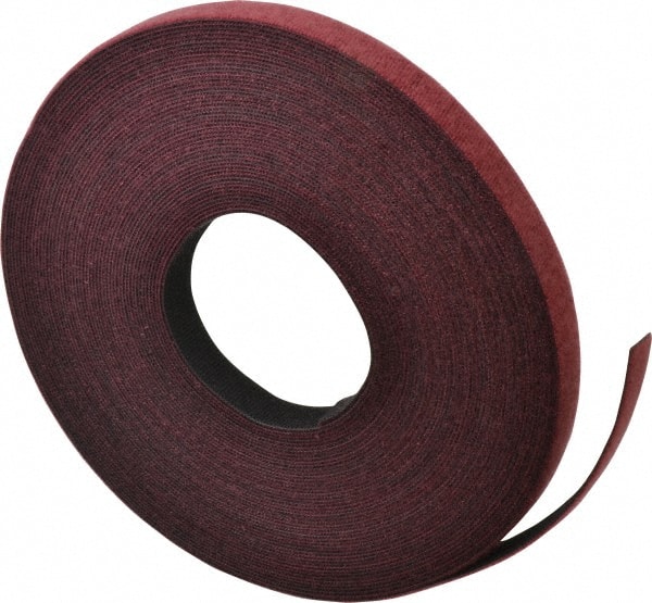 1/2 x 25 Yard Roll Velcro® Brand One-Wrap® Tape UL Rated Fire Retardant,  Cranberry 1/Bag