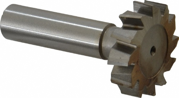 Made in USA STKY1080 Woodruff Keyseat Cutter: 1.25" Cut Dia, 0.3125" Cut Width, 1/2" Shank Dia, Staggered Tooth Image