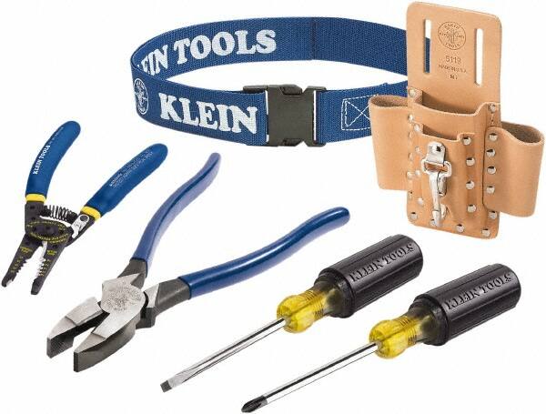 Combination Hand Tool Set: 6 Pc, Electrician's Tool Set