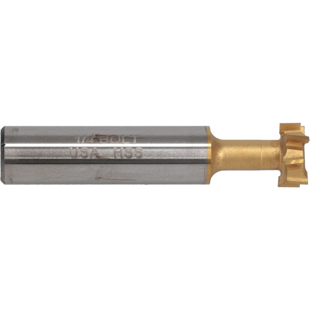 9/16" Diam, 15/64" Wide, High Speed Steel T-Slot Cutter