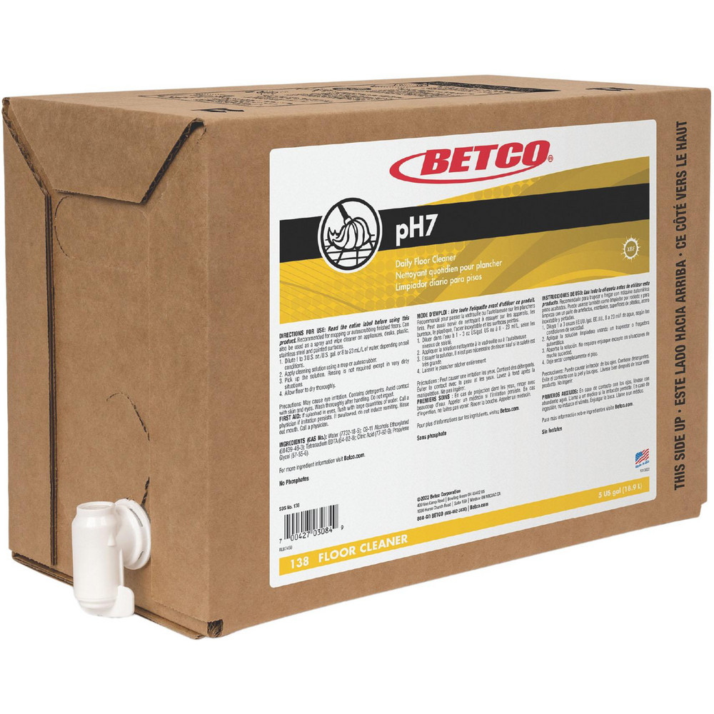 Betco Floor Cleaners Strippers Sealers Product Type Floor CleanerDegreaser Container Type BaginBox Part BET138B500 Betco Floor Cleaners Strippers Sealers Product Type Floor CleanerDegreaser Container Type BaginBox Part BET138B500