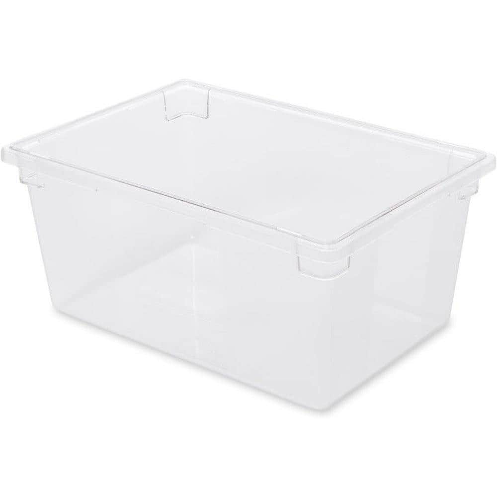 Rubbermaid FG332800CLR Food Tote Box Container: Polycarbonate, Rectangular 