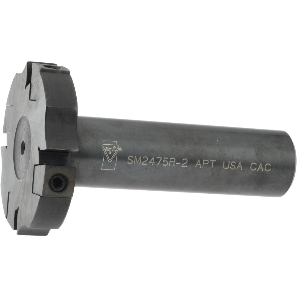 Indexable Slotting Cutter: 49/64" Cutting Width, 2" Cutter Dia, Shank Connection, 0.5620" Depth of Cut, 3/4" Shank Dia, 2.5500" Shank Length, Right Hand