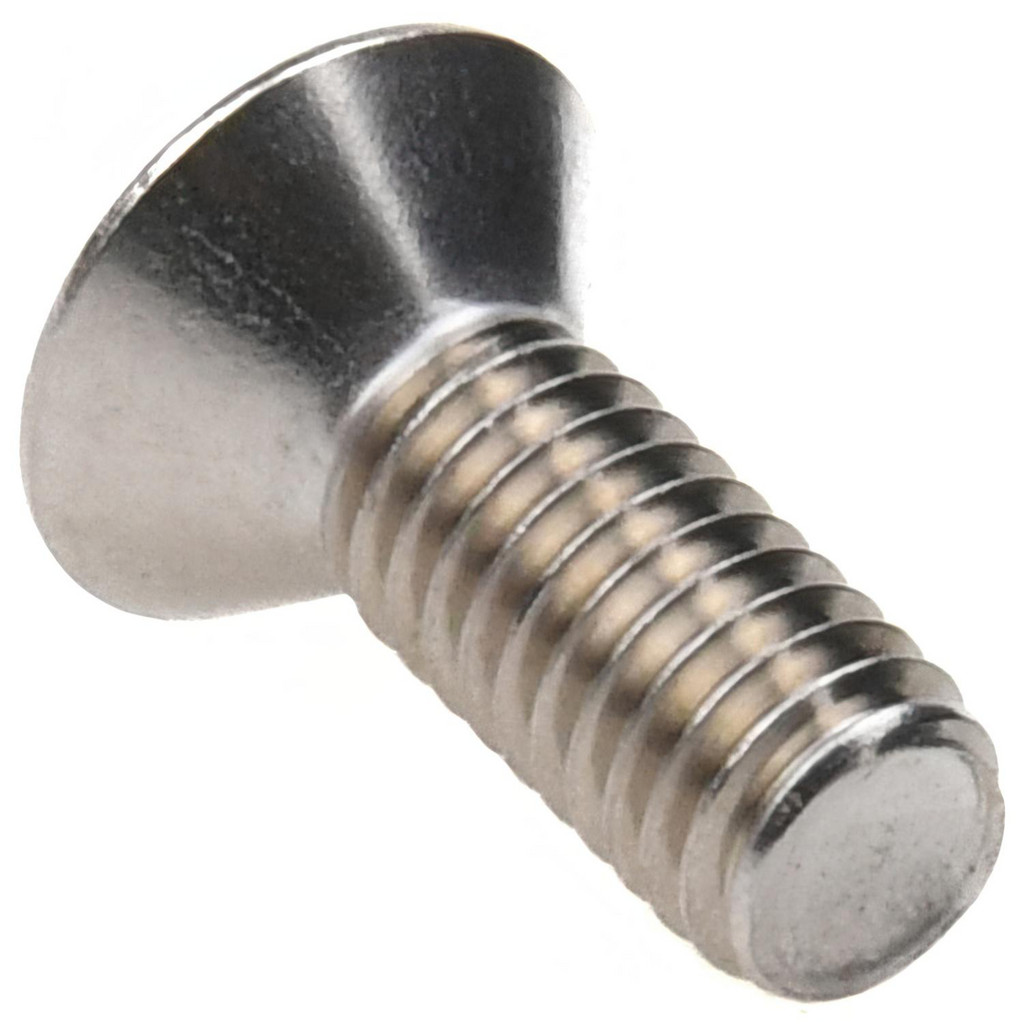 Photos - Nail / Screw / Fastener Value Collection Flat Socket Cap Screw: 3/8-16, 1" OAL, 316 Stainless Steel - 82 degree Flat, 7/32" Drive | 5-Pack | Part #9