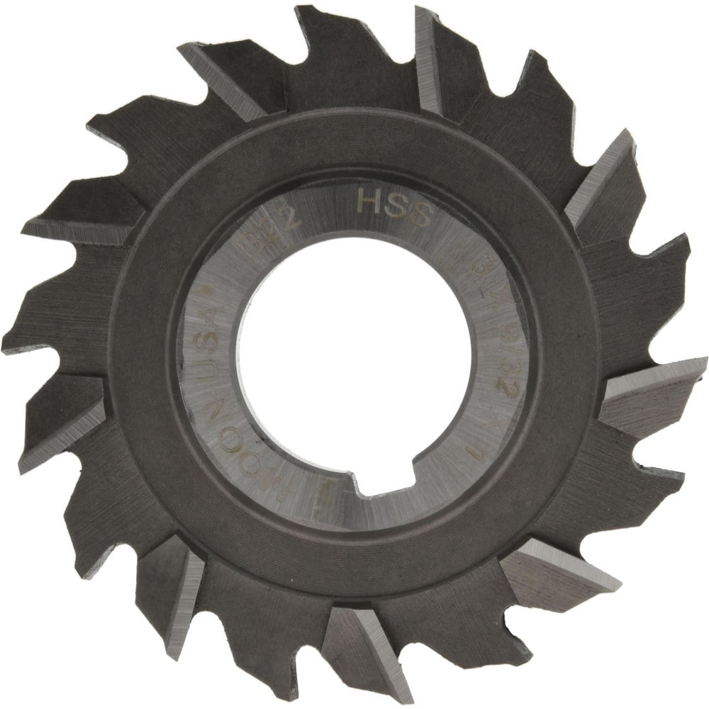 Side Milling Cutter: 3" Cutter Dia, 9/32" Cutting Width, 1" Arbor Hole, 18 Teeth